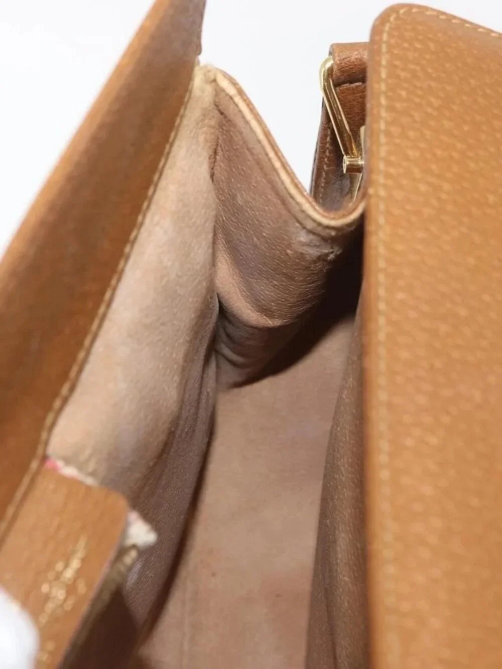 GUCCI GG Supreme Shoulder Bag PVC White Gold 116 02 076 Auth
